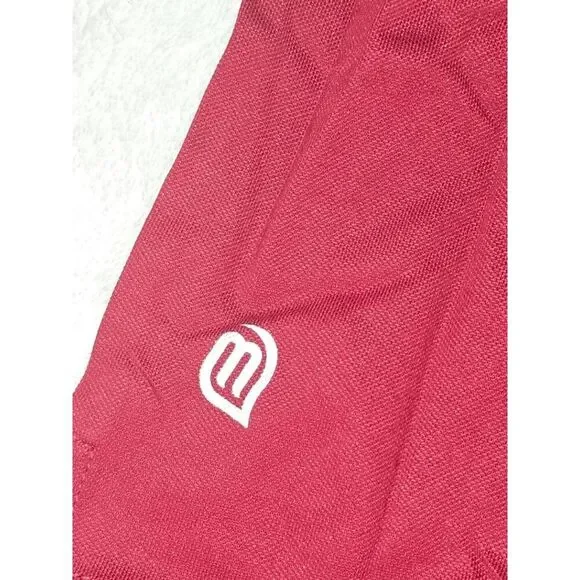 NWT VEBOON Polo Shirt Mens Size M Red Athletic Dynamic Flex Stretch - Picture 4 of 8